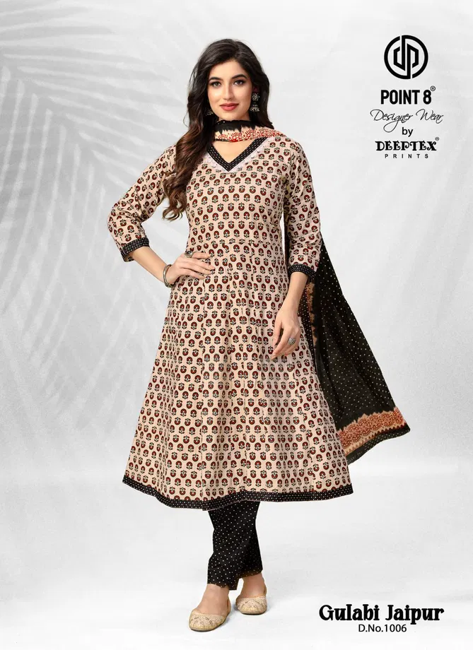 Gulabi Jaipur Vol 1 By Deeptex Anarkali Kurti With Bottom Dupatta Wholesale Online